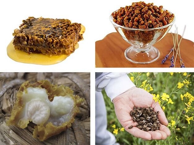 Прополіс, кілочка, бджола -бе, королівське желе
